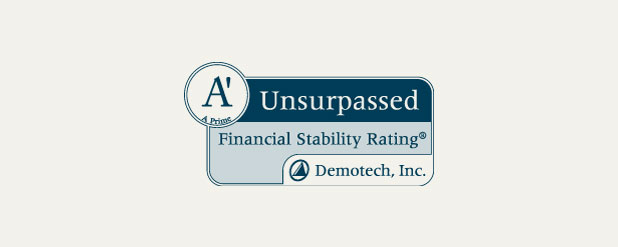 Receives Financial Stability Rating® (FSR) of A’ (A Prime), Unsurpassed, from Demotech