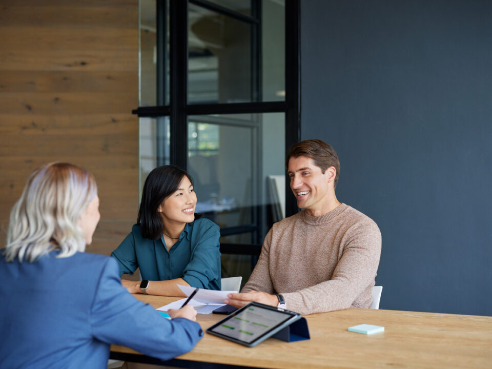 title insurance agent with first time home buyers